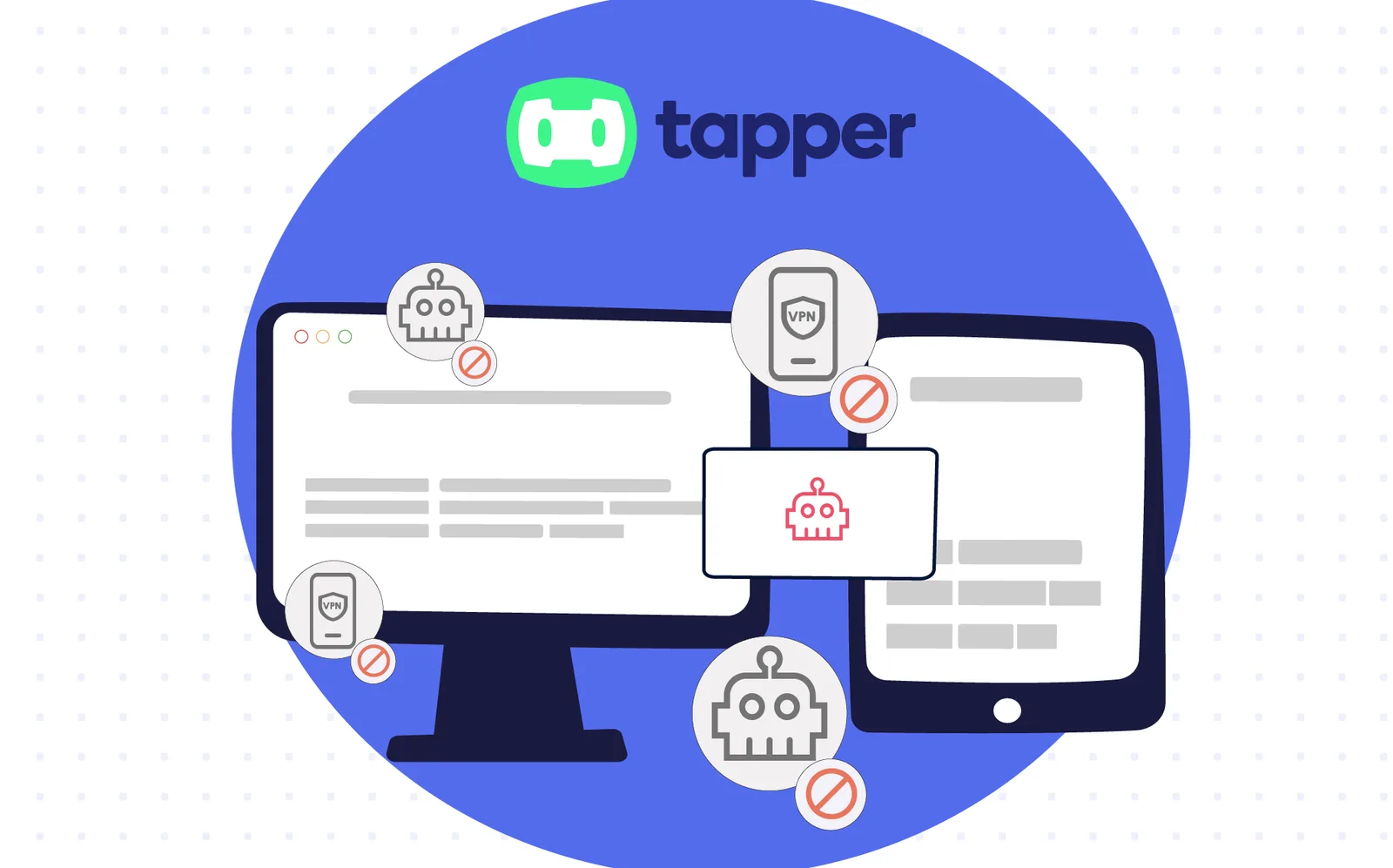 What types of invalid traffic does Tapper prevent?